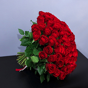 Букет 101 роза красная (40 см) в Подольске