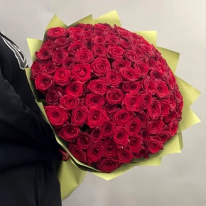 Букет из 101 красной розы (80 см) в Подольске