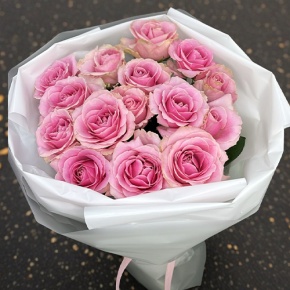 Букет из 15 пудровых роз (70 см) в Подольске