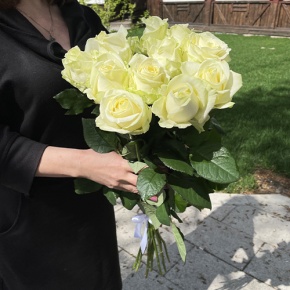 Букет из 11 белых роз (70 см) в Подольске