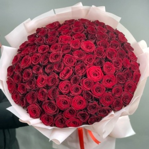 Букет "Париж" из 101 красной розы (60 см) в Подольске