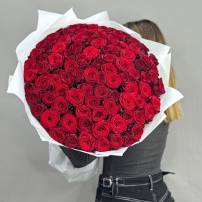 Букет 101 красная роза (60 см) в Подольске