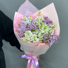 Букет из 11 веток сирени микс в Подольске