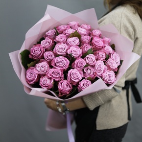 Букет из 35 малиновых роз Меритим (50 см) в Подольске