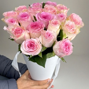 Букет из 21 розы Кения в конусе в Подольске