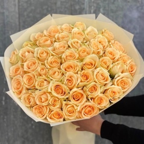 Букет из 51 розы Аваланж (60 см) в Подольске