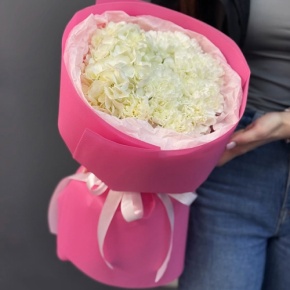 Букет "Гламур" из гортензии и диантусов в Подольске