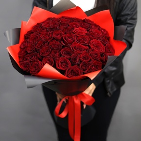 Букет из 51 красной розы (50 см) в Подольске