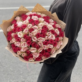 Букет "Амурный" из 101 розы (40 см) в Подольске