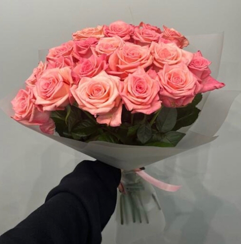 Букет из 21 розовой розы (50 см) в Подольске
