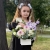 Композиция с георгинами на 1 сентября в белом ящике в Подольске
