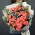 Букет "Фортуна" из коралловых роз и оксипеталума в Подольске Букет "Фортуна" из коралловых роз и оксипеталума в Подольске
