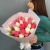 Букет из 25 кораллово-белых тюльпанов в Подольске