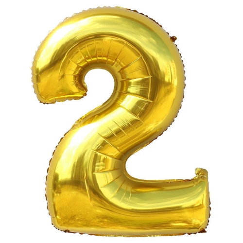 Шар гелиевый цифра 2 (40х102 см) в Подольске