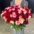 Букет 151 роза красный микс (50 см) в Подольске